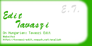 edit tavaszi business card